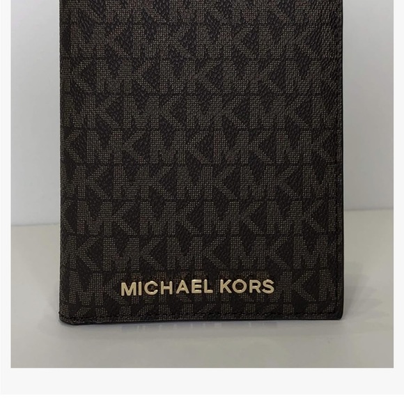Michael Kors Monogram Key & Card Holder - Black and Brown NWOT - Picture 5 of 7